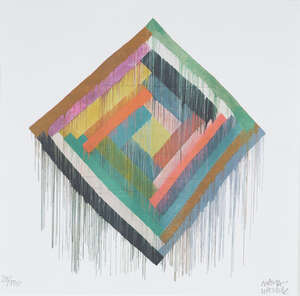 
	
		Maya Hayuk, 
		American b.1969- 
		Riso Print, 2021; 
		risograph on 200gsm wove, signed...