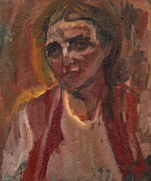 
	
		David Bomberg,  
		British 1890-1957 - 
		
		Portrait of Lillian, 1937; 
		 
		oil on...