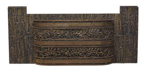 
	
		Edgar Brandt (1880-1960), an Art Deco Wrought-iron umbrella stand 
		c.1925, Stamped...