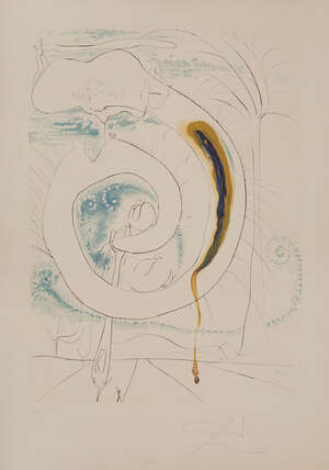 
	
		Salvador Dali, 
		Spanish 1904-1989-
		 
		Le Cercle visceral du cosmos [Michler &...