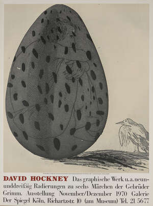 
	
		David Hockney OM CH RA, 
		British b.1937
		 
		Boy Hidden in an Egg, 1970; 
		 
		