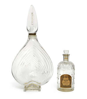 
	
		A large Guerlain 'Chamade' parfum de toilette perfume bottle, 50 fluid oz, of tear drop...
