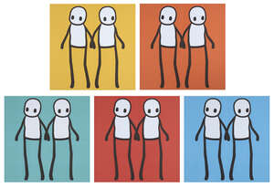 
	
		Stik, 
		British b.1979-
		 
		Holding Hands (Complete Set), 2020;
		 
		the complete...