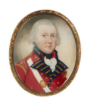 
	
		British School, 
		late 18th/early 19th century- 
		 
		Portrait miniature of an...