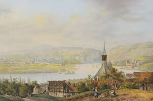 
	
		Johann Ludwig Bleuler, also known as Louis Bleuler, 
		Swiss 1792-1850- 
		 
		Vue de...