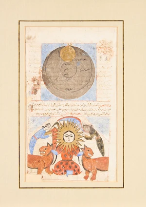 A detached illustrated folio from a manuscript,&nbsp;
Possibly that of a 16th century Ottoman copy of...