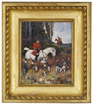
	
		René Pierre Charles Princeteau, 
		French 1843-1914- 
		Piqueur Foulant, c. 1888-1892;
		