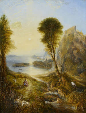 
	
		Follower of Joseph Mallord William Turner RA, 
		British 1775-1851- 
		Mercury and...
