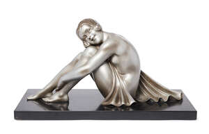 
	
		Godard, an Art Deco cold-painted bronze 
		c.1930, signed on bronze 'Godard'
		Modelled...
