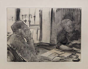 
	
		After Edgar Degas, French 18341917- Illustration from La Famille Cardinal; photogravure...
