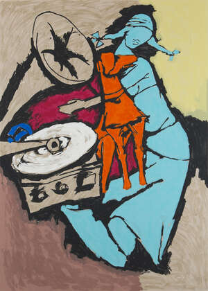 
	
		MOVED TO RL 21
		Maqbool Fida Husain (India 1913-2011), Serigraph from OPCE series, ed....