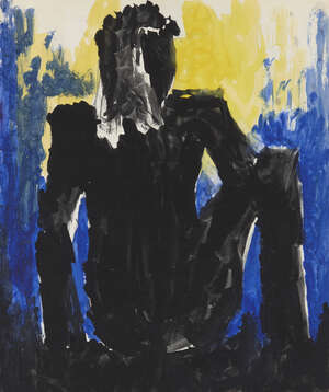 Josef Herman OBE RA,
Polish/British 1911-2000-
Model from rear (with three studies of model in...