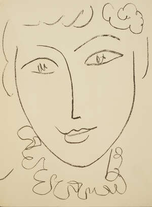 
	
		Henri Matisse, 
		French 1869-1954- 
		 
		Portraits by Henri Matisse, 1954; 
		 
		book...