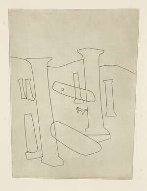 
	
		Ben Nicholson OM,
		British 1894-1982-
		 
		Palaestra 2 [Lafranca 110], 1967;
		 
		