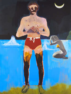 
	
		Peter Doig, 
		Scottish b.1959- 
		 
		Bather for Secession, 2020; 
		 
		digital print...