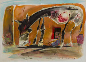 
	
		Ian Pollock,  
		British b.1950 - 
		 
		Marrakesh; 
		 
		watercolour on paper,...