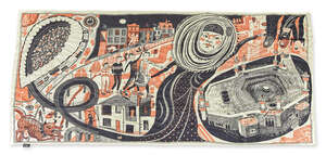 
	
		Grayson Perry CBE RA, 
		British b.1960- 
		 
		Ashford Hijab, 2014; 
		screenprint in...