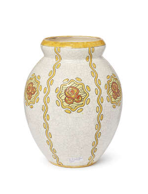 
	
		Charles Catteau (1880-1966), a Keramis ceramic vase
		c.1930, painted Keramis, D.750,...