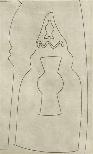 
	
		Ben Nicholson OM,
		British 1894-1982-
		 
		Curled Turkish Form [Lafranca 66],...