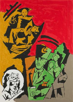 
	
		MOVED TO RL 25
		Maqbool Fida Husain (India 1913-2011), Serigraph from OPCE series, ed....