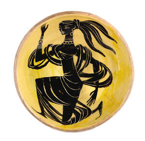 Pamela Nash, British 1925-1986 -
Studio bowl;
glazed and painted earthenware, signed on the...