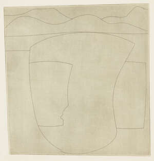 
	
		Ben Nicholson OM,
		British 1894-1982-
		 
		Euboea (Vertical) [Lafranca 102],...
