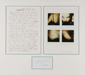 
	
		Tracey Emin CBE RA, 
		British b.1963- 
		 
		Tattoo, 2002; 
		inkjet print diptych in...