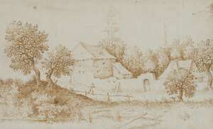 
	
		Follower of Pieter Brueghel the Elder, 
		 
		Flemish c.1525-1569- 
		 
		Landscape...