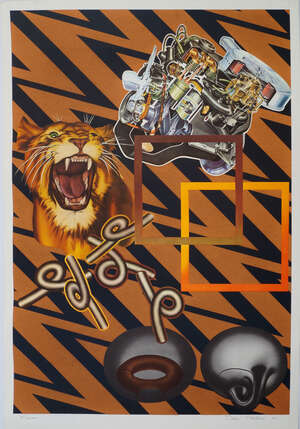 
	
		T.OB to deliver.
		 
		Peter Phillips, 
		 
		British b.1939- 
		 
		Safari ...