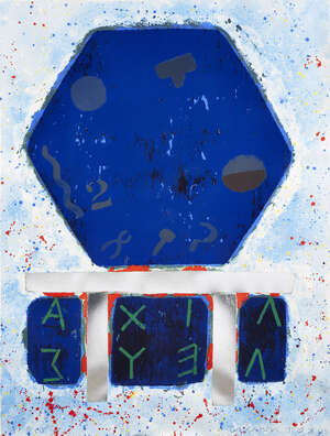 
	
		Joe Tilson RA, 
		British b.1928- 
		 
		The Shield of Achilles, 1990; 
		 
		