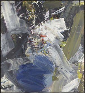 Heino Naujoks, 
German b.1937 - 
 
Untitled, 1986; 
 
oil and acrylic on canvas, signed and lower...