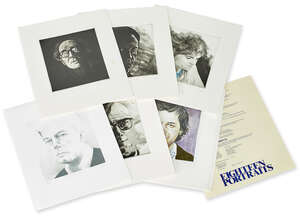 
	
		Terry Wilson, 
		British b.1948-
		 
		Eighteen Portraits, 1979;
		 
		the complete...