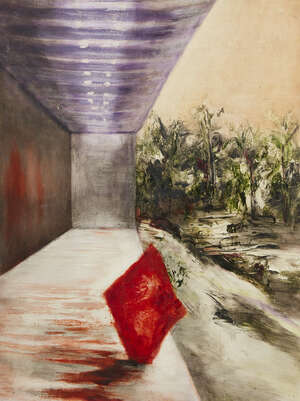 
	
		Christopher Cook,
		British b. 1959-
		 
		Scene in Tangier;
		 
		oil on panel,...