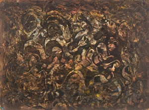 Ahmed Ben Driss El Yacoubi (Moroccan 1928-1985), Untitled;
Oil on board, signed lower left
36.2 x...