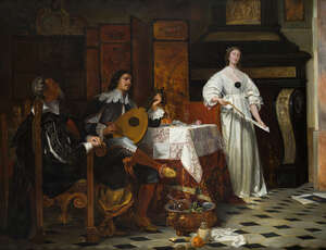 
	
		Mina Fischer von Horn, 
		German, early-mid 19th century- 
		 
		Musical interlude;...