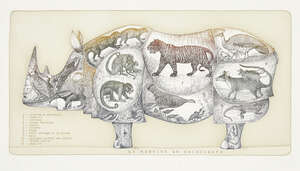 
	
		Francois-Xavier Lalanne, 
		French 1927-2008-
		 
		La Mémoire du Rhinocéros,...