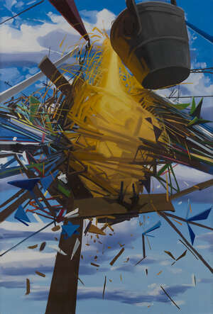 
	
		Ben Grasso, 
		American b. 1979 - 
		Steelwork, 2007; 
		oil on canvas, signed and dated...