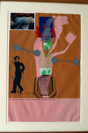 
	
		Ronald Brooks Kitaj RA, 
		American 1932-2007- 
		 
		Mahler Becomes Politics,...