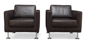 
	
		Jasper Morrison (British B.1959) a pair of 'Park' armchairs for Vitra  
		c.2000, each...