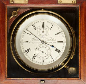 
	
		A two-day marine chronometer, c.1830s, by Parkinson & Frodsham, London, the silvered...