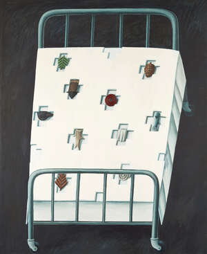 
	
		Edward Summerton RSA, 
		Scottish b.1962- 
		 
		The Seeing Body; 
		 
		oil on...
