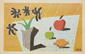 
	
		David Hockney OM CH RA, 
		British b.1937- 
		 
		Two Apples, One Lemon and Four...