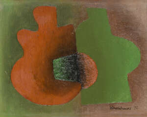 
	
		Serge Charchoune, 
		
		Russian/French 1889-1975- 
		 
		Jade et Coral, 1926; 
		 
		