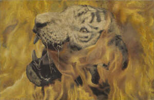 Benjamin Spiers, 		British, b.1972- 		 		Tiger Tiger, 2005; 		 		oil on canvas, signed,...