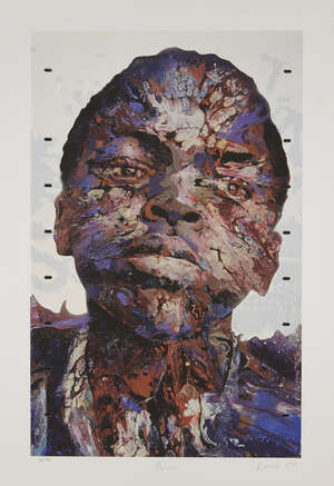 
	
		Matt Small, 
		British b.1975- 
		 
		Moses, 2007; 
		 
		giclée prints in colours on...