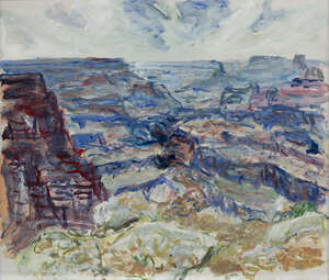 
	
		WITHDRAWN René Fendt, 
		Swiss 1948-1995- 
		 
		Grand Canyon, 1983; 
		 
		oil on...
