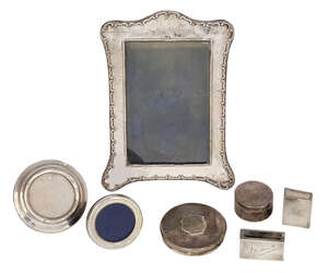 
	
		A late nineteenth century Irish silver compact, Dublin, c.1890, James Keating, of...