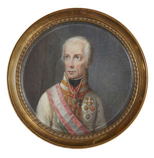 
	
		RTOAfter Joseph Kreutzinger, 
		Austrian 1757-1829- 
		 
		Portrait miniature of...