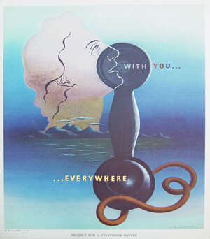 Adolphe Mouron Cassandre, French 1901-1968, Project for a Newspaper Poster; Project for a...