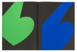 
	
		Derrière le Miroir, 
		No 110, Ellsworth Kelly, 1958;
		the book comprising four double...